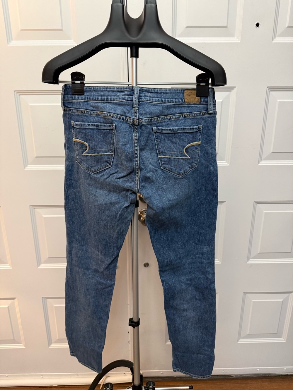 American Eagle Outfitters Women's Dark Blue Skinny Jeans - Picture 7 of 11